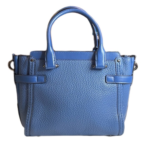 Coach swagger 21 Azure blue crossbody/shoulder leather bag - Picture 4 of 17